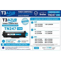 Toner compatible Brother TN247/ TN243 - Cyan -2 300 pages