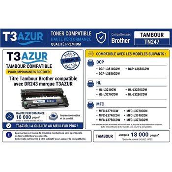 Kit Tambour compatible Brother DR243