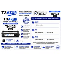 Toner compatible Brother TN421/ TN423/ TN426 - Noire