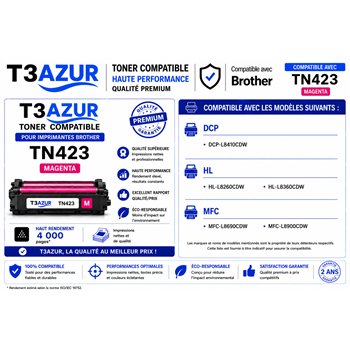 Toner compatible Brother TN421/ TN423/ TN426 - Magenta