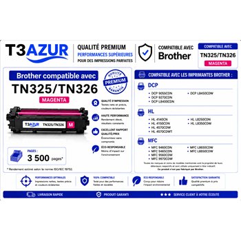 Toner compatible Brother TN320/ TN325/ TN326 /TN329-Magenta