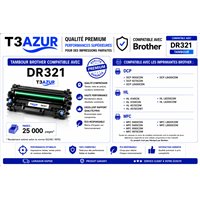 Tambour compatible Brother DR321CL (DR-321CL)- Noire - 25 000 pages