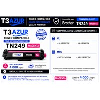 Toner compatible Brother TN249M - Magenta - 4 000 pages