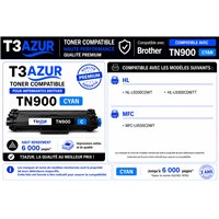 Toner compatible Brother TN900 - Cyan - 6 000 pages