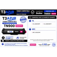 Toner compatible Brother TN900 - Magenta - 6 000 pages