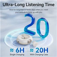 Écouteurs intra-auriculaires Vention Tiny T17 Bluetooth 5.3 avec étui de chargement - Véritablement sans fil - Autonomie de 6 h 