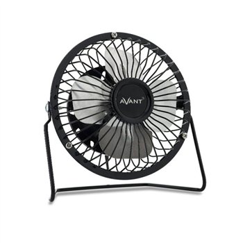 Ventilateur de table USB Avant 10 cm - Câble de 1 m - Noir