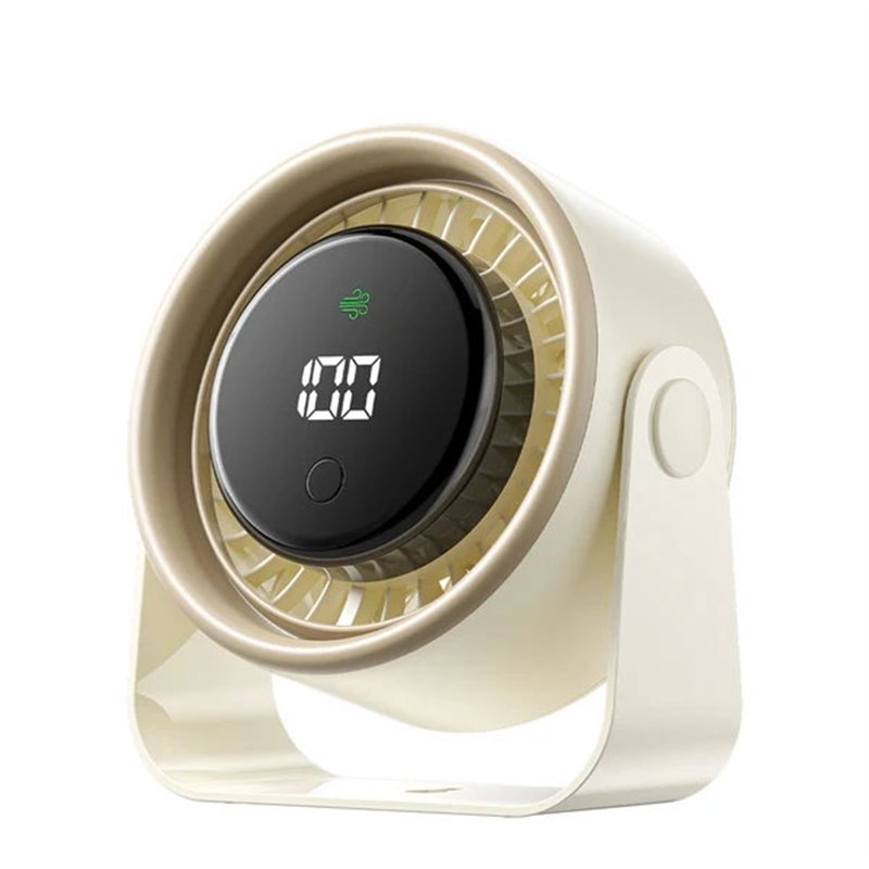 Ventilateur de bureau Vention PBJ - Vitesse maximale 2500 tr/min - Batterie 3000 mAh - Beige