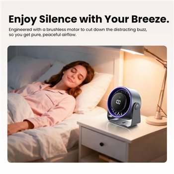 Ventilateur de bureau Vention PBJ - Vitesse maximale 2500 tr/min - Batterie 3000 mAh - Beige