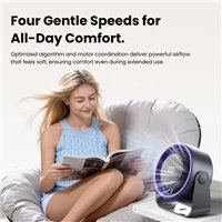 Ventilateur de bureau Vention PBJ Pro - Vitesse maximale 2500 tr/min - Batterie 4500 mAh - Violet