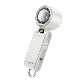 Ventilateur portable Vention PBC - Vitesse maximale 13 000 tr/min - Blanc