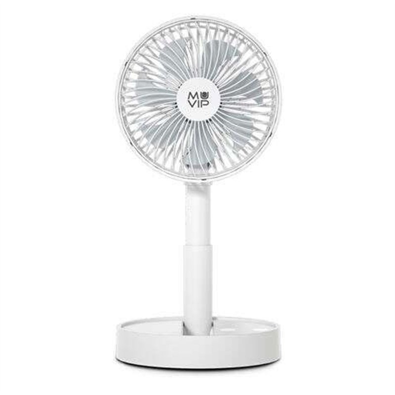 Ventilateur de bureau pliable et portable Muvip 5 W, diamètre 15 cm  - Blanc