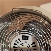Ventilateur de bureau Cecotec EnergySilence 800 RetroDesk à 3 pales - Beige