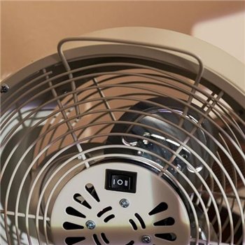 Ventilateur de bureau Cecotec EnergySilence 800 RetroDesk à 3 pales - Beige