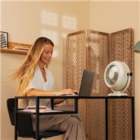 Ventilateur de bureau Cecotec EnergySilence 800 RetroDesk à 3 pales - Beige