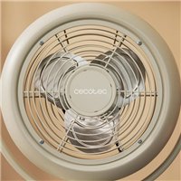 Ventilateur de bureau Cecotec EnergySilence 800 RetroDesk à 3 pales - Beige