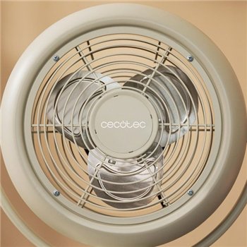 Ventilateur de bureau Cecotec EnergySilence 800 RetroDesk à 3 pales - Beige