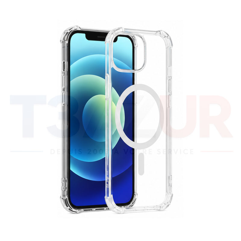 COVERME Coque TPU MagSafe iPhone 17 Pro Max/18 Pro Max Transparent