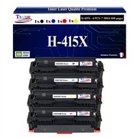 Lot de 4 Toners compatibles HP /W2030/1/2/3X (415X) (avec puce)