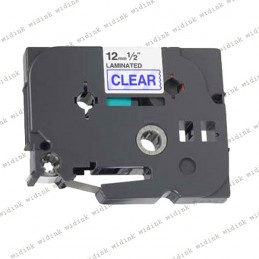 Rubans générique Brother TZE-133 (TZ-133)- Bleue/Transparent- 12mm * 8m