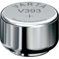 VARTA pile oxyde argent pour montres, V393 (SR48), 1,55 Volt,65mAh, en blister de 1