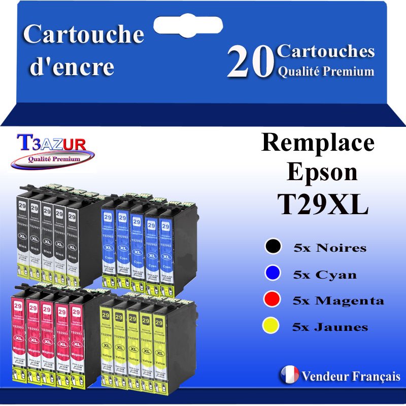 Lot de 20 Cartouches compatibles Epson T29XL