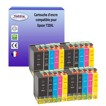Lot de 20 Cartouches compatibles Epson T3351 / T3361 / T3362 / T3363 / T3364