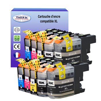 Lot de 10 Cartouches compatibles Brother LC127XL / LC125XL