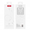XO Écouteurs filaires S8 jack 3,5mm Blanc