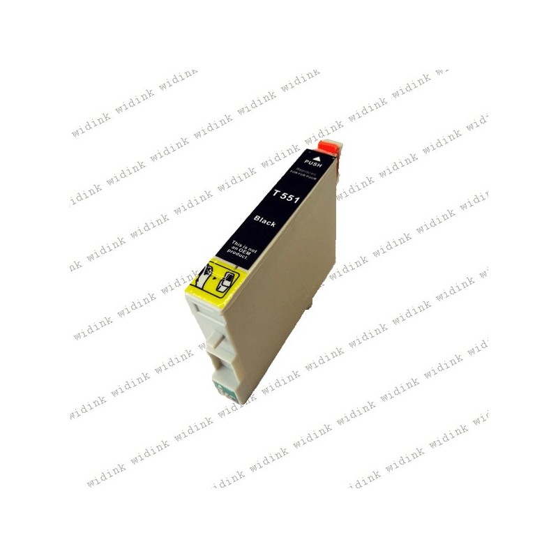Cartouche compatible Epson T0551 (C13T05514010) - Noire- 17ml