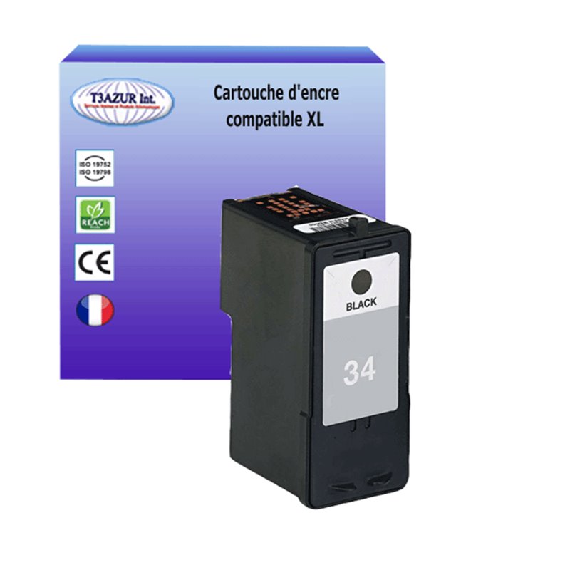 Cartouche compatible Lexmark 34 (18C0034E) - Noire- 21ml