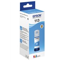 Bouteille d'encre pigmentée cyan Epson 113 d'origine - C13T06B240