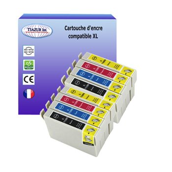 Lot de 8 Cartouches compatibles Epson T0711-T0714 (T0715 / T0895)