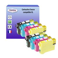 Lot de 8 Cartouches compatibles Epson T1291 /T1292 /T1293 /T1294