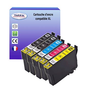 Lot de 10 Cartouches compatibles Epson T1811 / T1812 / T1813 / T1814