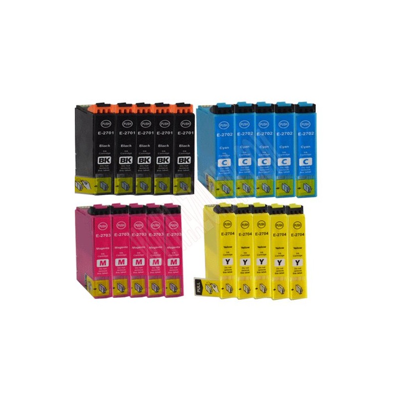 Lot de 20 Cartouches compatibles Epson T27XL Lot de 20 Cartouches compatibles Epson T27XL
