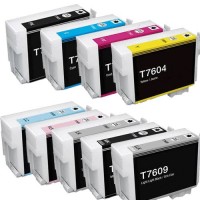 T760 - Lot de 9 Cartouche compatible Epson T7601 - T7609 XL