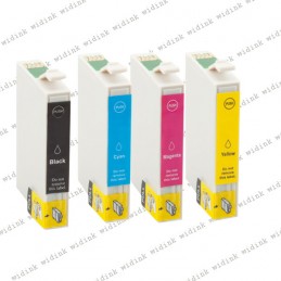 Lot de 4 Cartouches compatibles Epson T0611 - T0614