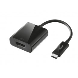 Adaptateur Trust USB-C vers HDMI - Résolution 4K - Plug & Play