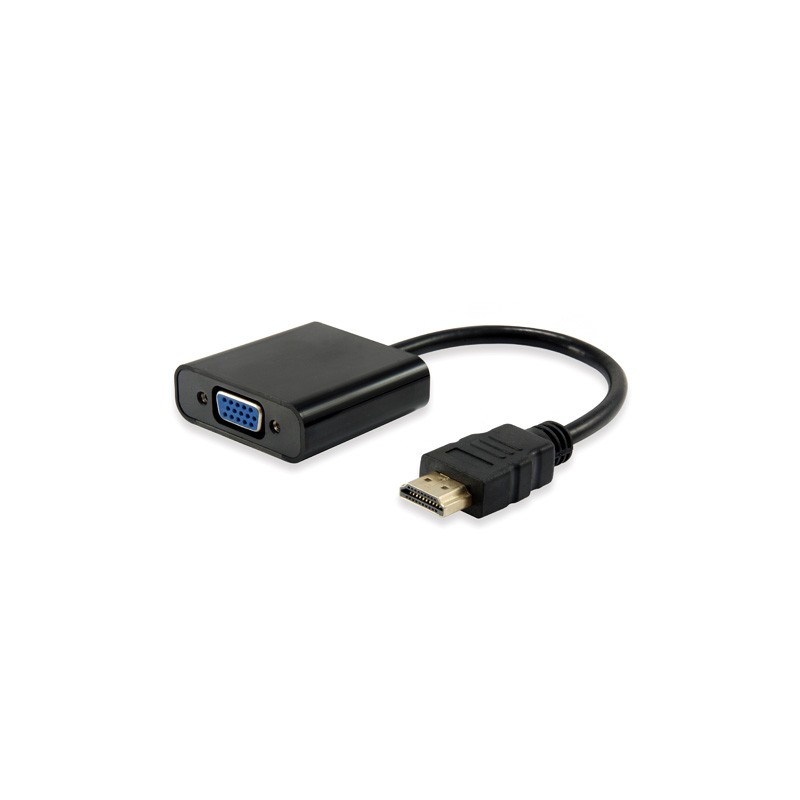 Equip un adaptateur HDMI mâle vers VGA femelle + prise audio 3,5 mm