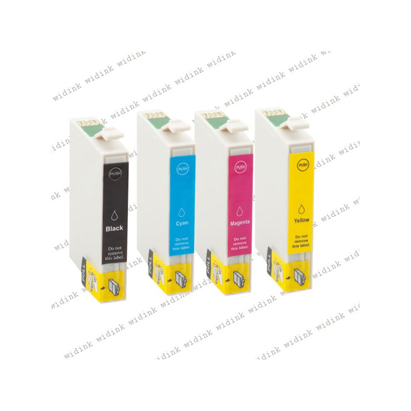 Lot de 4 Cartouches compatibles Epson T0731 - T0734 Lot de 4 Cartouches compatibles Epson T0731 - T0734