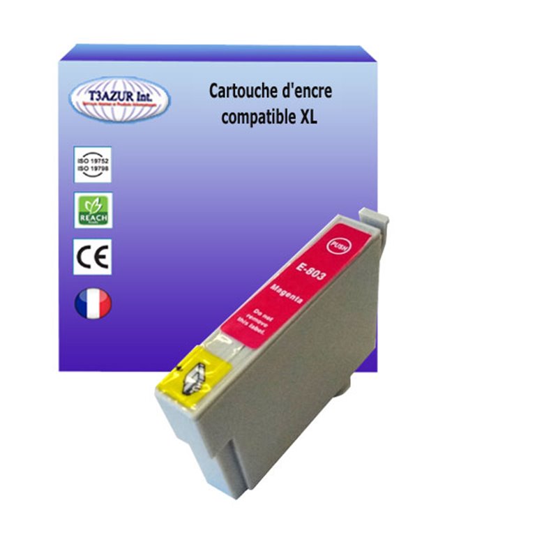 Cartouche compatible Epson T0803 (C13T08034010) - Magenta - 18ml