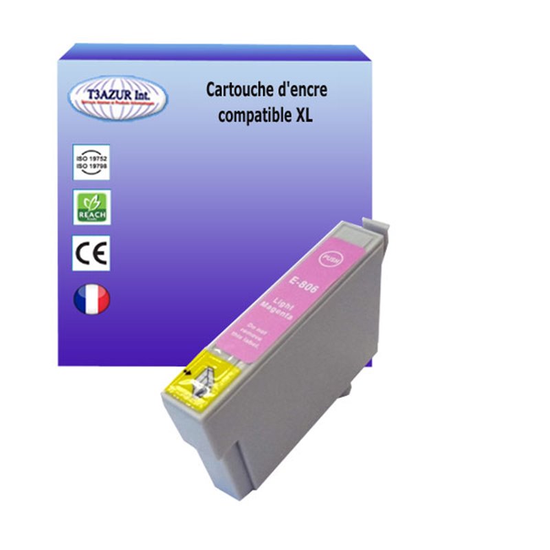 Cartouche compatible Epson T0806 (C13T08064010) - Light Magenta - 18ml