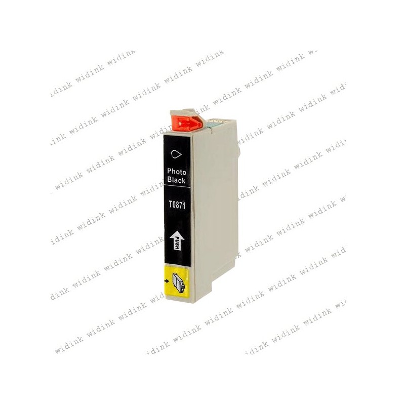 Cartouche compatible Epson T0871 (C13T08714010) - Photo Noire - 16ml