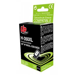 Uprint - Cartouche compatible HP 350XL (CB335EE/CB336EE) - Noire - 35ml