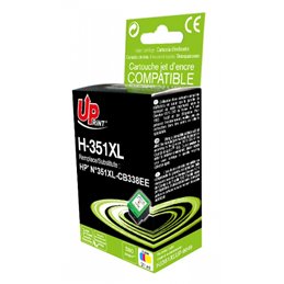 Uprint - Cartouche compatible HP 351XL (CB337EE/CB338EE) - Couleur - 21ml