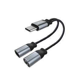 XO adaptateurr audio NBR160B USB-C to mini-jack (3,5mm) - USB-C Noir