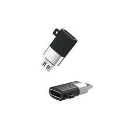 XO adaptateur NB149-C USB-C vers micro-USB Noir