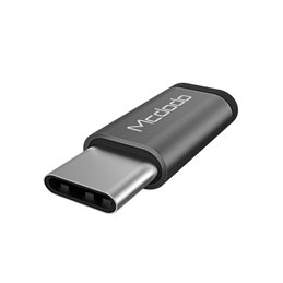 Mcdodo Adaptateur microUSB (port) vers USB-C argent OT-2152