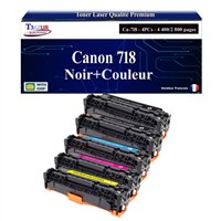 Lot de 5 Toners compatibles Canon 718
